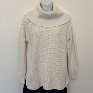 Michael Kors Ivory Knit Cowl Neck Sweater Women's M